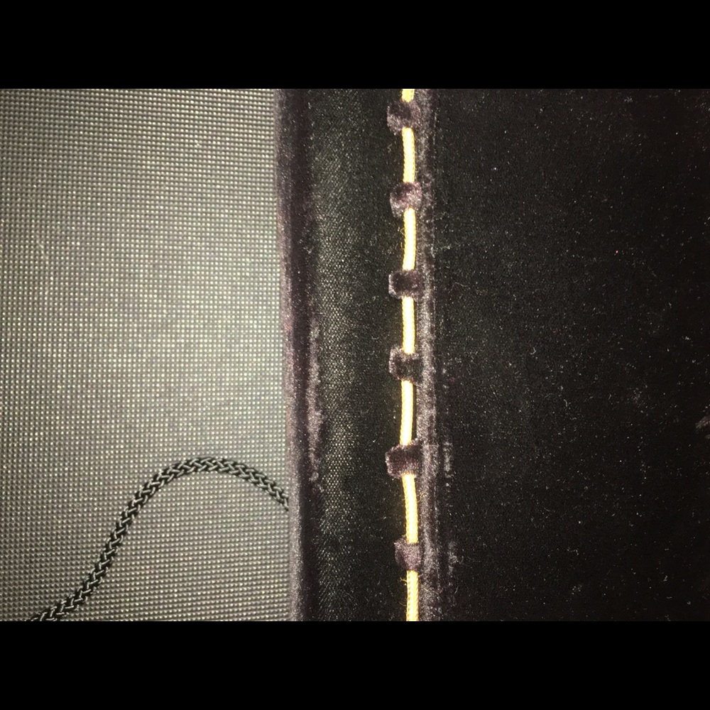 Velvet and Gold Dinner Bag